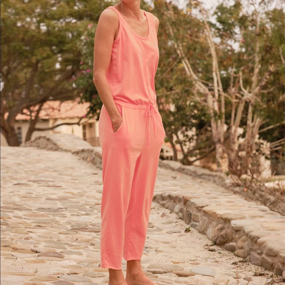 Frank & Eileen Jumpsuit bright coral